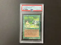 1994 SYLVAN PARADISE Legends MTG Vintage Green Graded PSA 7 Near Mint - Image 1