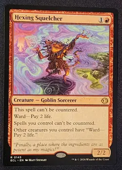 Hexing Squelcher Lorwyn Eclipsed Regular 145 Rare MTG - Image 1