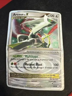 Pokemon TCG 2009 Platinum Arceus LV.X Holo Rare Card 95/99 - Image 1