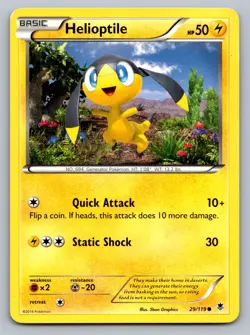 Pokemon TCG Phantom Forces Helioptile #29 - Image 1