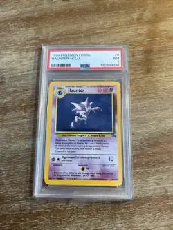 1999 POKEMON FOSSIL #6 HAUNTER-HOLO PSA 7 - Image 1