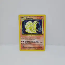 Pokemon TCG Ninetales 12/102 Base Set Unlimited Holo NM - Image 1