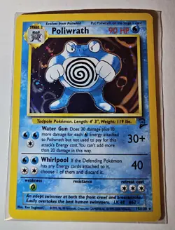 Base Set 2 Holo Poliwrath 15 NM - Pokemon TCG - Image 1