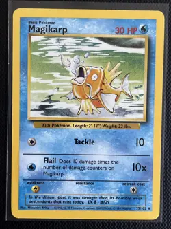 Pokemon Magikarp 35/102 Base Set Uncommon 👍 - Image 1