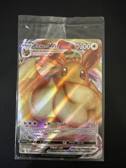 Pokemon TCG Eevee VMAX SWSH087 Holo Black Star Promo NM/M Sealed - Image 1