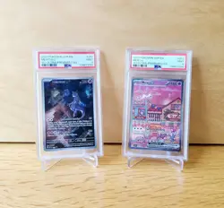 Mew EX & Mewtwo PSA 9 SEQUENTIAL Set SVP 052 053 2023 Pokemon 151 UPC Promo - Image 1