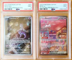 Mew EX & Mewtwo PSA 9 SEQUENTIAL Set SVP 052 053 2023 Pokemon 151 UPC Promo - Image 5