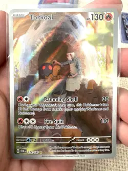 Torkoal 172/167 SV06: Twilight Masquerade Holo Illustration Rare Pokemon NM - Image 1