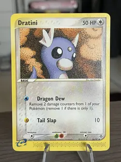 Pokemon Dratini 26/97 EX Dragon Uncommon LP Minor (Crease) - Image 1