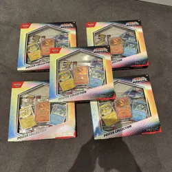 5x Pokemon TCG Prismatic Evolutions Poster Collection Scarlet & Violet Sealed - Image 1
