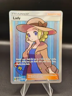 Pokemon Lady Hidden Fates Shiny Vault Holo Rare SV86/SV94 Full Art Trainer - Image 1