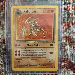 Kabutops 24/62 Fossil Pokemon TCG 60 HP Rare Regular English - Image 1