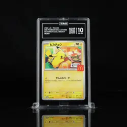 2025 Pokemon Mega Japanese McDonald's Collection Promo Pikachu TAG 10 (972) - Image 1