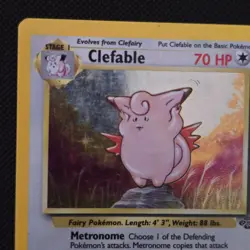 Pokemon TCG Clefable Jungle 1/64 Holo Unlimited Holo Rare RC16 - Image 2