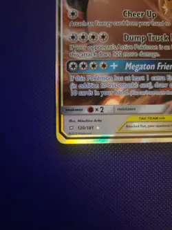 Pokemon Eevee & Snorlax GX TAG TEAM Ultra Rare Holo 120/181 Sm-Team Up - Image 3