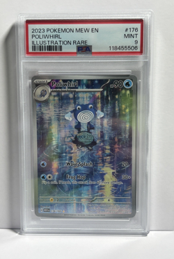 Pokemon Poliwhirl 176/165 Scarlet & Violet 151 Illustration Rare Holo PSA 9 - Image 1
