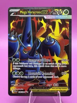 Pokemon TCG - Mega Heracross ex 108/094 Phantasmal Flames Full Art Ultra Rare!! - Image 1