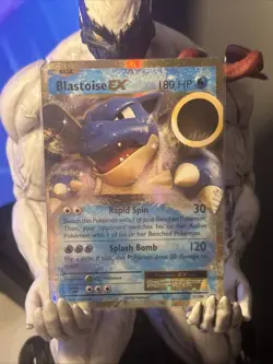 Pokemon TCG Blastoise EX XY Evolutions 21/108 Holo Rare EX 2016 - Image 1