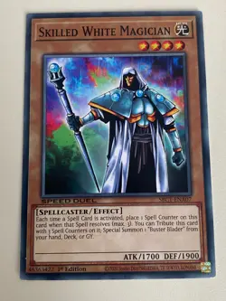Yugioh - Skilled Magician Set Dark Blue Brown White Red - Plus Free Holo - Image 3