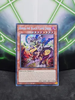 Yugioh Horus the Black Flame Deity PHNI-EN018 Secret Rare 1st Edition NM - Image 1