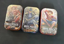 One Piece OP-13 Tin Set Vol 2 (3 Tins Set) Factory Sealed - Image 1