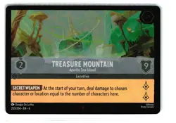 TREASURE MOUNTAIN AZURITE SEA ISLAND 203/204 COLD FOIL RARE DISNEY LORCANA NM - Image 1