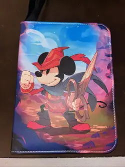 Mickey Mouse Brave Little Tailor Binder Disney Lorcana TCG Holds 200 Cards - Image 1