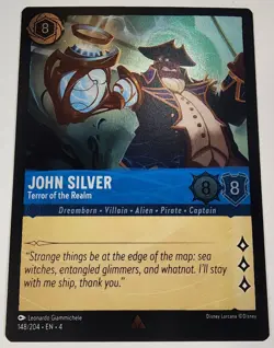 Disney Lorcana TCG - John Silver Terror of the Realm - Cold Foil - 148 UR - Image 1