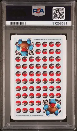 1998 POKEMON STADIUM BLUE VERSION PLAYING CARDS JACK OF HEARTS ODDISH PSA 9 - Image 2