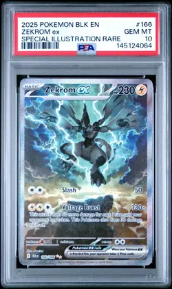 PSA 10 Zekrom SIR EX Black Bolt Scarlet & Violet SIR 2025 Pokemon Card - Image 1