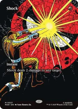 Shock (Borderless) -Foil Light Play MTG Marvel Eternal-Legal - Image 1