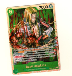 Basil Hawkins OP07-029 Premium Booster Reprint Foil Super Rare One Piece Card - Image 3