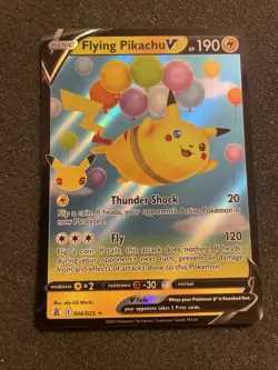 Flying Pikachu V 006/025 Celebrations NM Ultra Rare Pokemon Card - Image 1