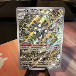 Pokemon TCG Magneton SVP 159 Surging Sparks Promo Card NM Condition - Image 1
