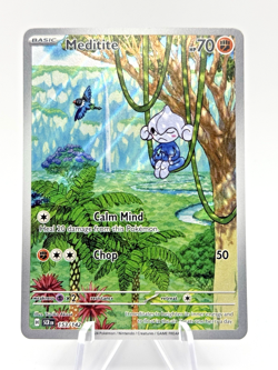 Meditite 153/142 Illustration Rare SV07: Stellar Crown Pokemon Card - Image 1