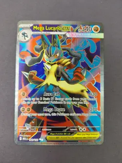 MEGA LUCARIO EX 160/132 ULTRA RARE MEGA EVOLUTION POKEMON NM/M TCG Card - Image 1