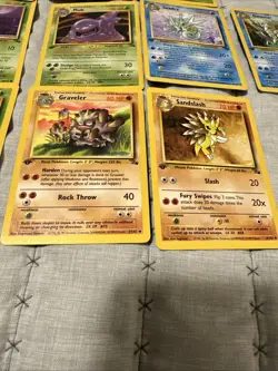 Pokemon Fossil Lot of 10 Non-holo 1st Edition Common Cards LP Vintage WOTC - Image 4