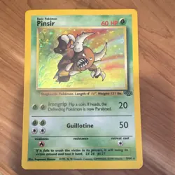 Pokemon Pinsir Holo Rare 09/64 Jungle WOTC Vintage 1999 English Card - Image 1