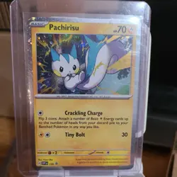 1 Swirl 🌀 Pachirisu SVP158 Surging Sparks Black Star Promo Pokemon Card - Image 1