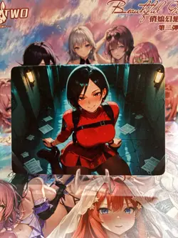 Matte Beautiful Waifu Handmade Card Goddess Story CCG Anime Double Sided - Image 1