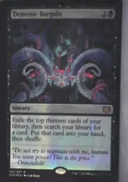 Demonic Bargain - Innistrad: Crimson Vow: #103, MTG - Foil Lp C255 - Image 1