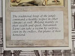 MTG Savannah Lions x1 LP ~4th Edition (Magic the Gathering)*Free Shipping* - Image 4