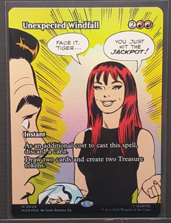 Unexpected Windfall (Borderless) 0029 MTG Marvel Universe Eternal-Legal Foil - Image 5