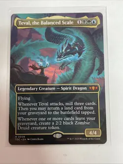 Teval, the Balanced Scale (Borderless) Commander: Tarkir: Dragonstorm #8 Mythic - Image 1