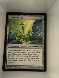 Morningtide #145 Thornbite Staff - Image 1