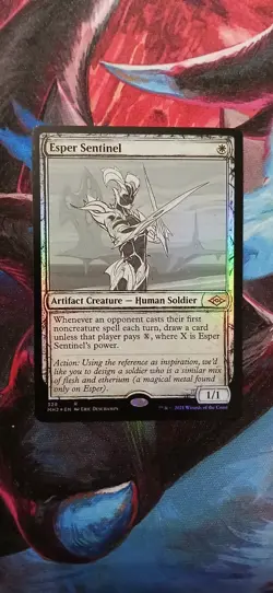 Magic: The Gathering Esper Sentinel Rare Showcase Foil #328 Modern Horizons 2 E… - Image 1