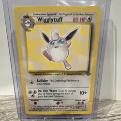 Wizards Wigglytuff 32/64 Jungle Regular Rare Stage 1 80 HP Pokemon TCG *crease* - Image 1