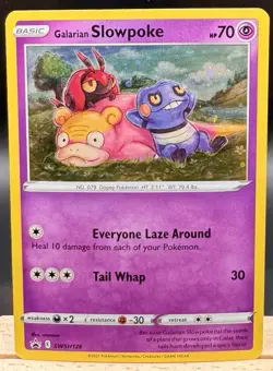 Galarian Slowpoke SWSH126 Sword and Sheild Black Star Promo Pokemon TCG NM - Image 1