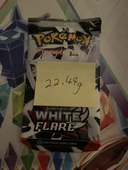 Heavy! 22.44g Pokemon TCG SV10.5 White Flare Booster Pack Sealed! - Image 2