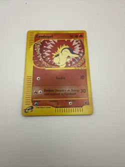 Pokemon Cyndaquil 105/165 Expedition Base Set Reverse Holo Common 50 HP English - Image 1